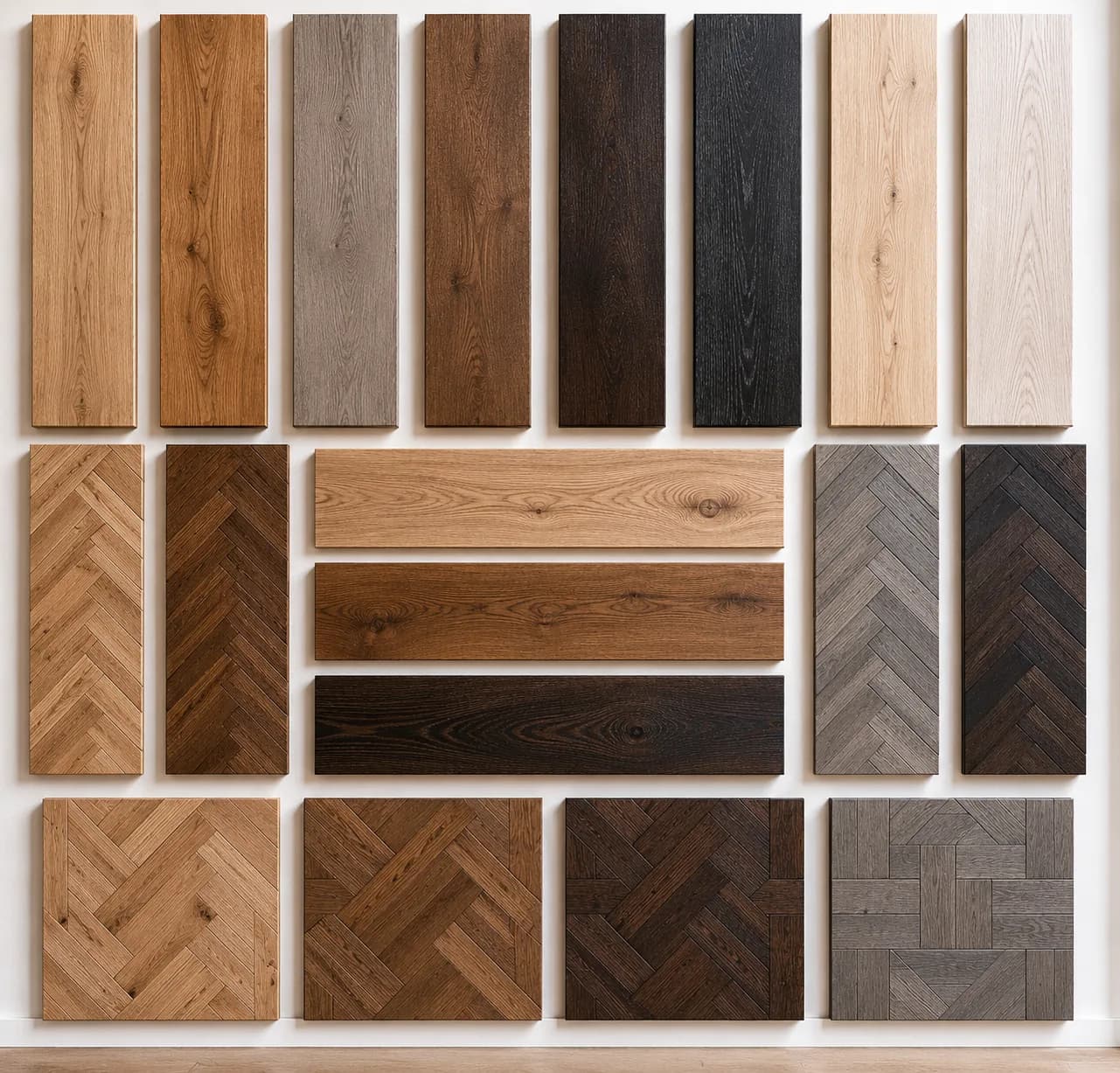 Wide plank hardwood flooring in a bright living room
