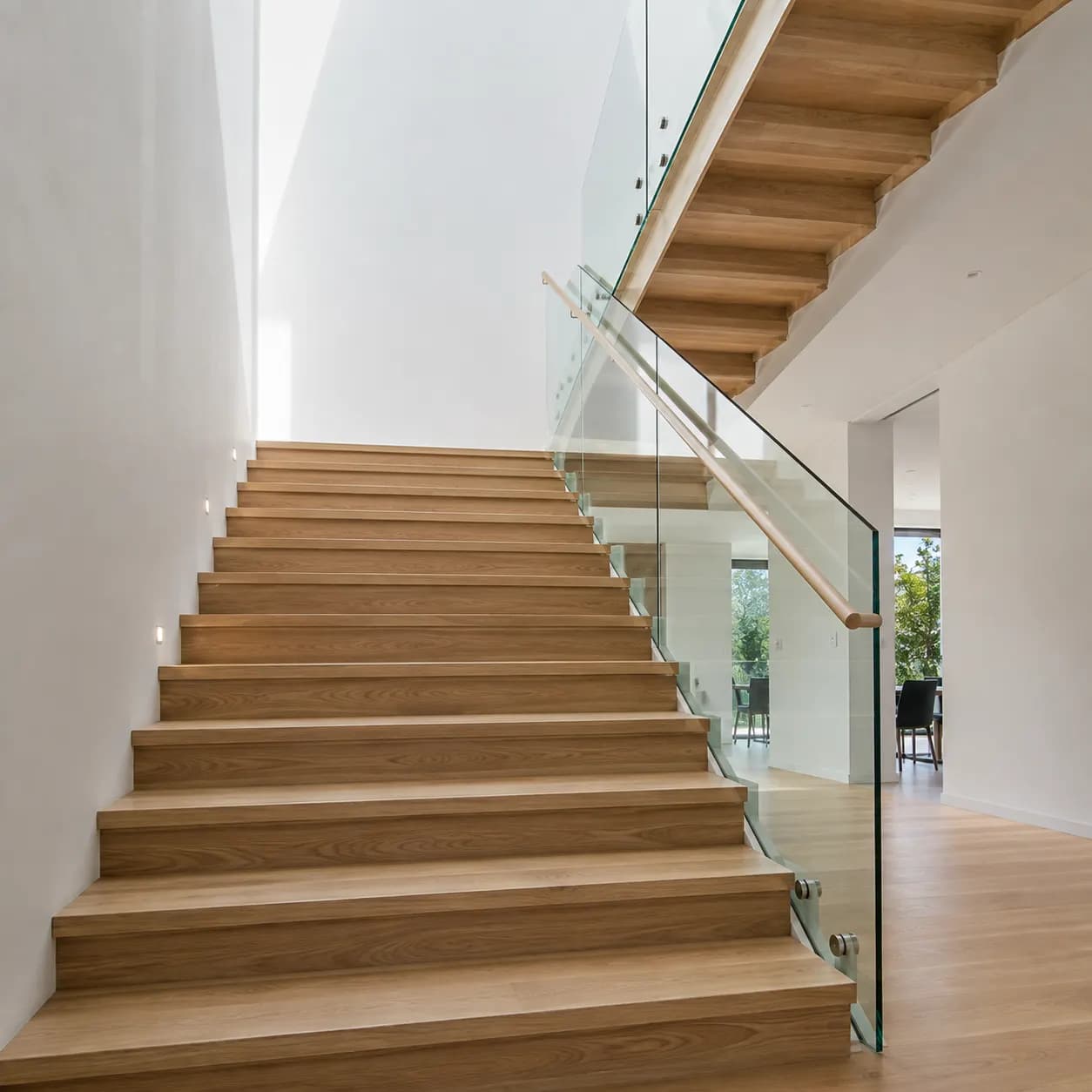 Elegantly designed architectural staircase showcasing RiseOnStairs craftsmanship